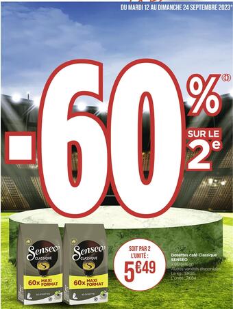 Casino Supermarchés Senseo dosettes café classique offre