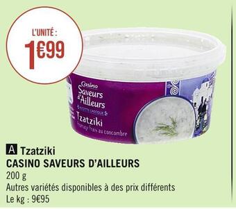 Casino Supermarchés Casino saveurs d’ailleurs tzatziki offre