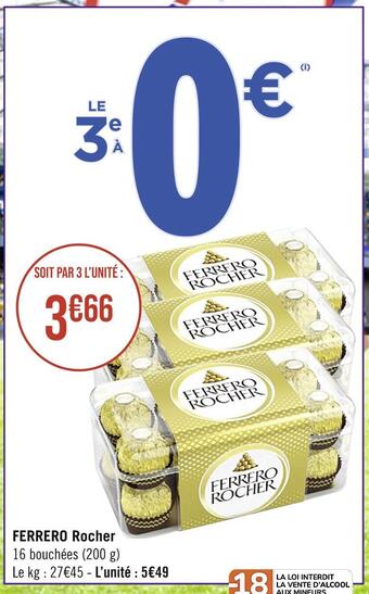 Casino Supermarchés Ferrero ferrero rocher offre