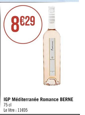 Casino Supermarchés Berne igp méditerranée romance offre