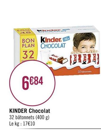 Casino Supermarchés Kinder chocolat offre