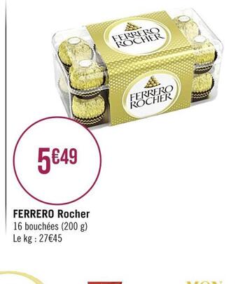 Casino Supermarchés Ferrero ferrero rocher offre