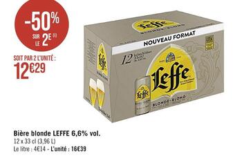 Casino Supermarchés Leffe bière blonde 6,6% vol offre