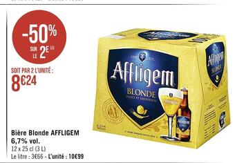 Casino Supermarchés Affligem bière blonde 6,7% vol offre