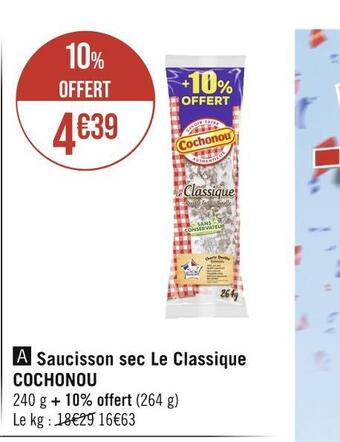 Cochonou saucisson sec le classique