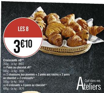 Casino Supermarchés Croissants x8 offre