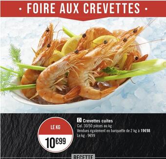 Crevettes cuites