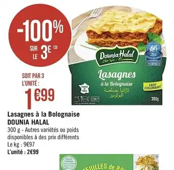 Lasagnes à la Bolognaise