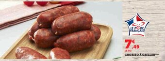 Super U CHORIZO À GRILLER offre
