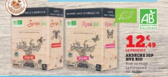 Super U LE PRODUIT ARDECHE IGP HVE BIO offre