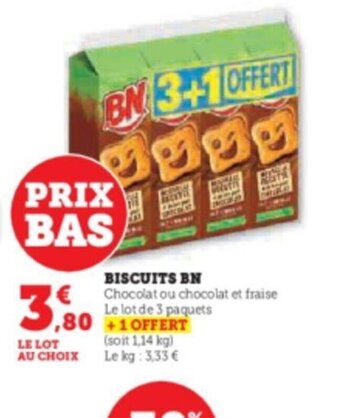 Hyper U BISCUITS BN offre