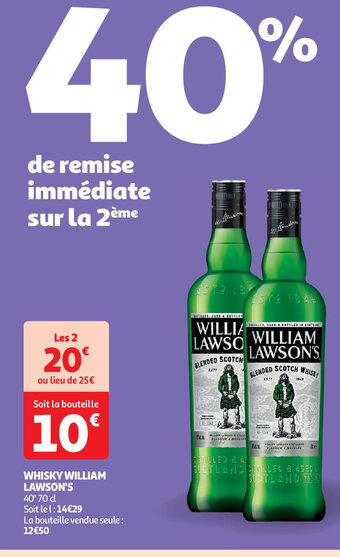 Auchan WHISKY WILLIAM LAWSON'S offre