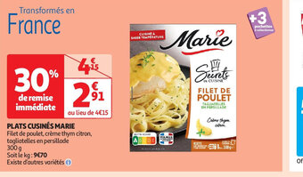 Auchan PLATS CUSINÉS MARIE offre