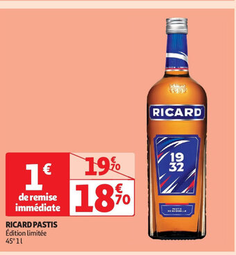 Auchan RICARD PASTIS offre