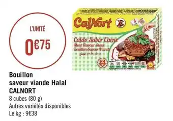 Bouillon saveur viande Halal Calnort