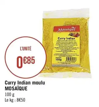 Curry Indian moulu MOSAÏQUE