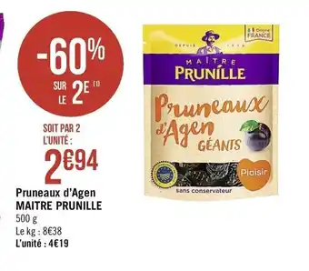 Pruneaux d'Agen MAITRE PRUNILLE