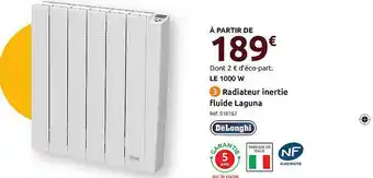 Radiateur Inertie Fluide Laguna Delonghi