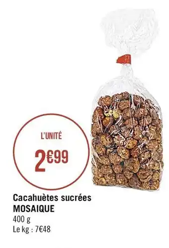 Cacahuètes sucrées MOSAIQUE