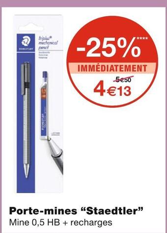 Monoprix Staedtler porte-mines offre