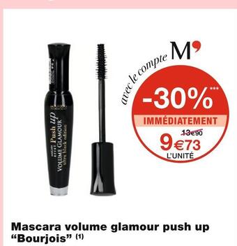 Monoprix Bourjois mascara volume glamour push up offre