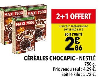 Supeco Nestlé céréales chocapic offre