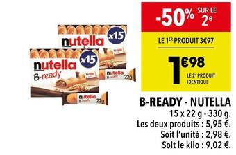 Supeco Nutella b-ready offre
