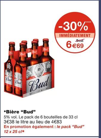 Monoprix Bud bière offre