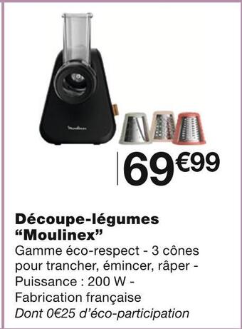 Monoprix Moulinex découpe-légumes offre