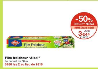 Monoprix Albal film fraîcheur offre