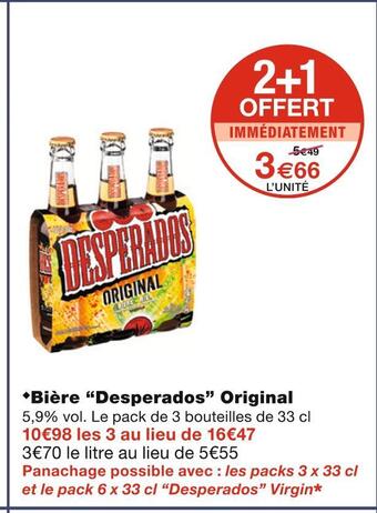 Monoprix Desperados bière original offre