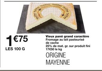 Monoprix Vieux pané grand caractère offre