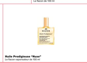 Monoprix Nuxe huile prodigieuse offre