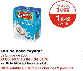 Monoprix Ayam lait de coco offre