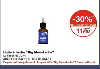 Big moustache huile Ă barbe