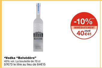 Monoprix Belvédère vodka offre