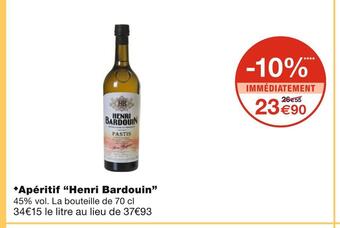 Monoprix Henri bardouin apéritif offre