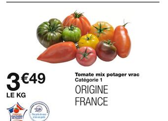 Monoprix Tomate mix potager vrac offre