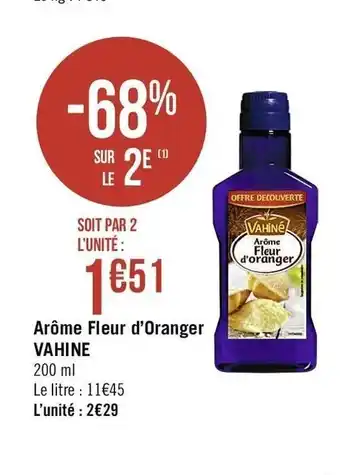 Arôme Fleur d'Oranger VAHINE