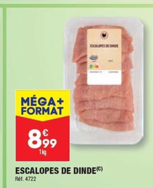 Promo ESCALOPES DE DINDE(C) chez ALDI