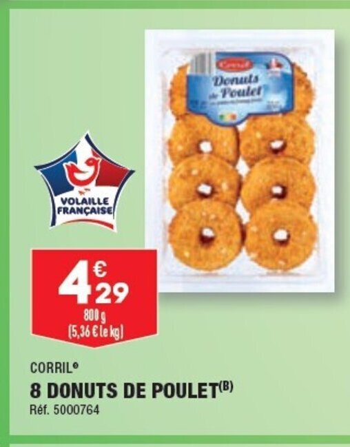 Promo 8 DONUTS DE POULET(B) chez ALDI