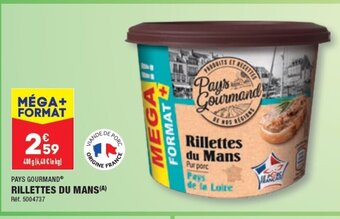 ALDI RILLETTES DU MANS (A) offre