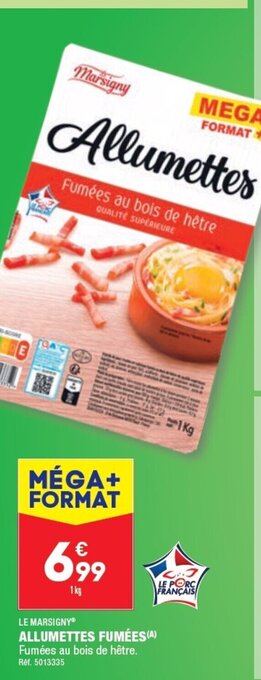 ALDI ALLUMETTES FUMÉES (A) offre