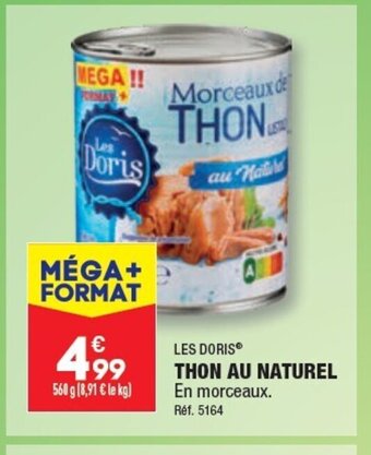 ALDI THON AU NATUREL offre