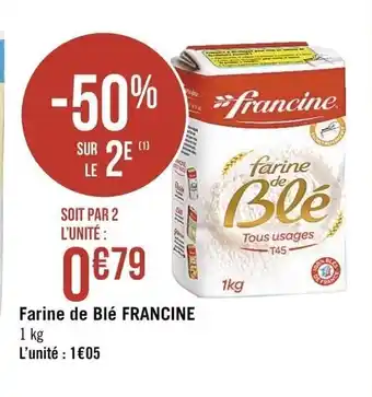 Casino Supermarchés Farine de blé FRANCINE offre