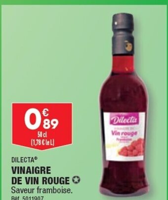 ALDI VINAIGRE DE VIN ROUGE Saveur framboise. offre