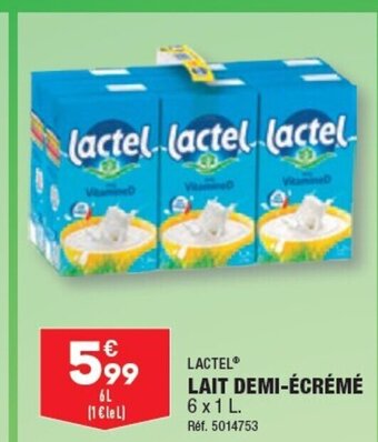 ALDI LAIT DEMI-ÉCRÉMÉ offre
