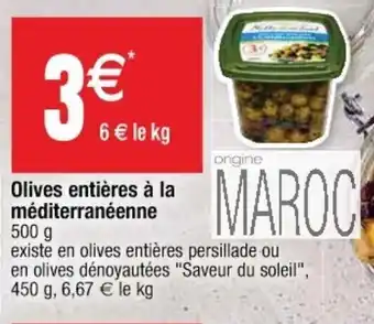 Olives entières à la méditerranéenne