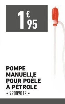 Batkor POMPE MANUELLE POUR POÊLE À PÉTROLE offre