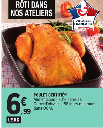 E.Leclerc POULET CERTIFIÉ offre